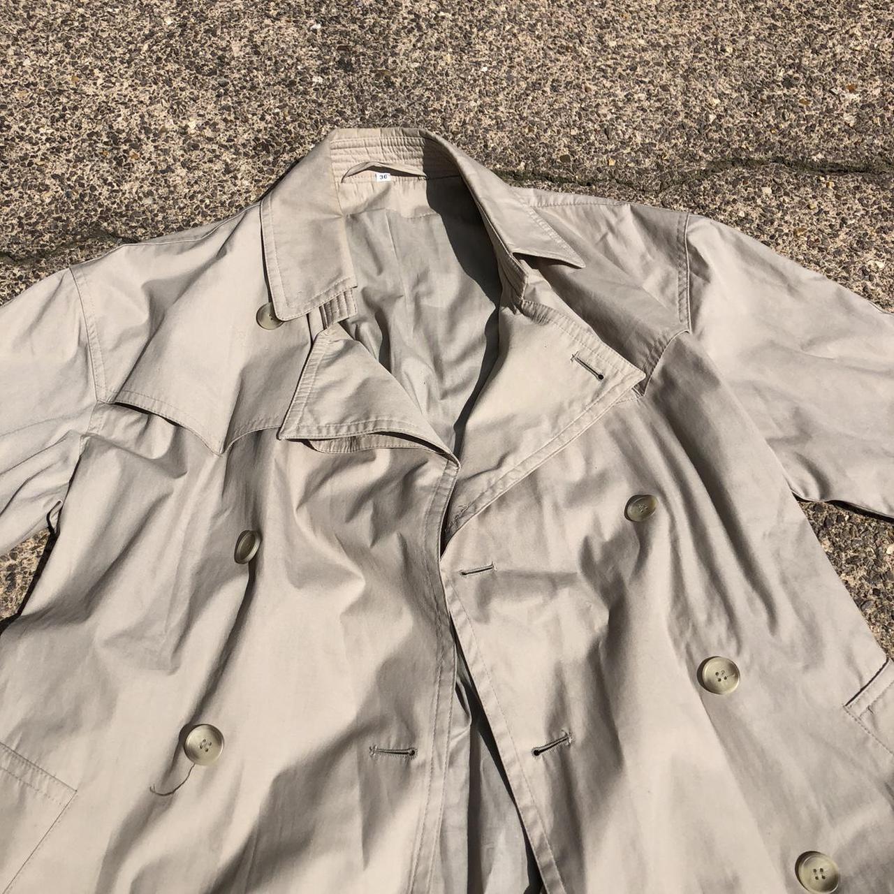 Vintage 80s double breasted trench coat. Labelled... - Depop