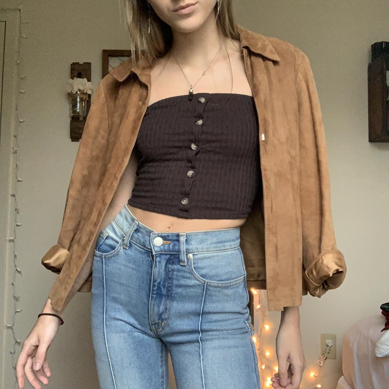 Suede jacket SUEDE jacket! :) Italian jacket, great... - Depop