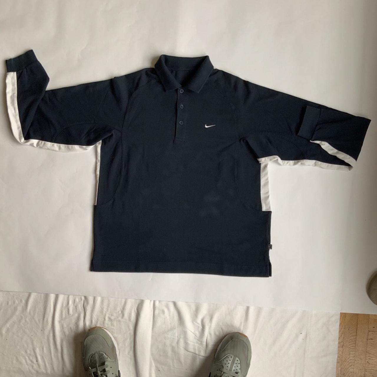 nike long sleeve polo vintage