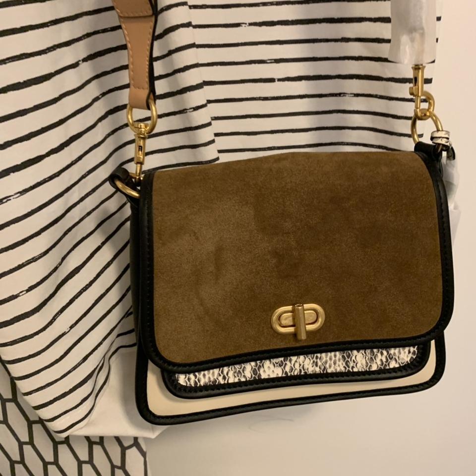 Tory Burch Bennett Mixed saddle Bag Top handle with Depop