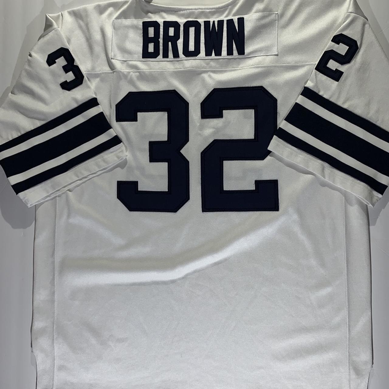 Jim Brown #32 Jersey Mitchell & Ness Replica - Depop