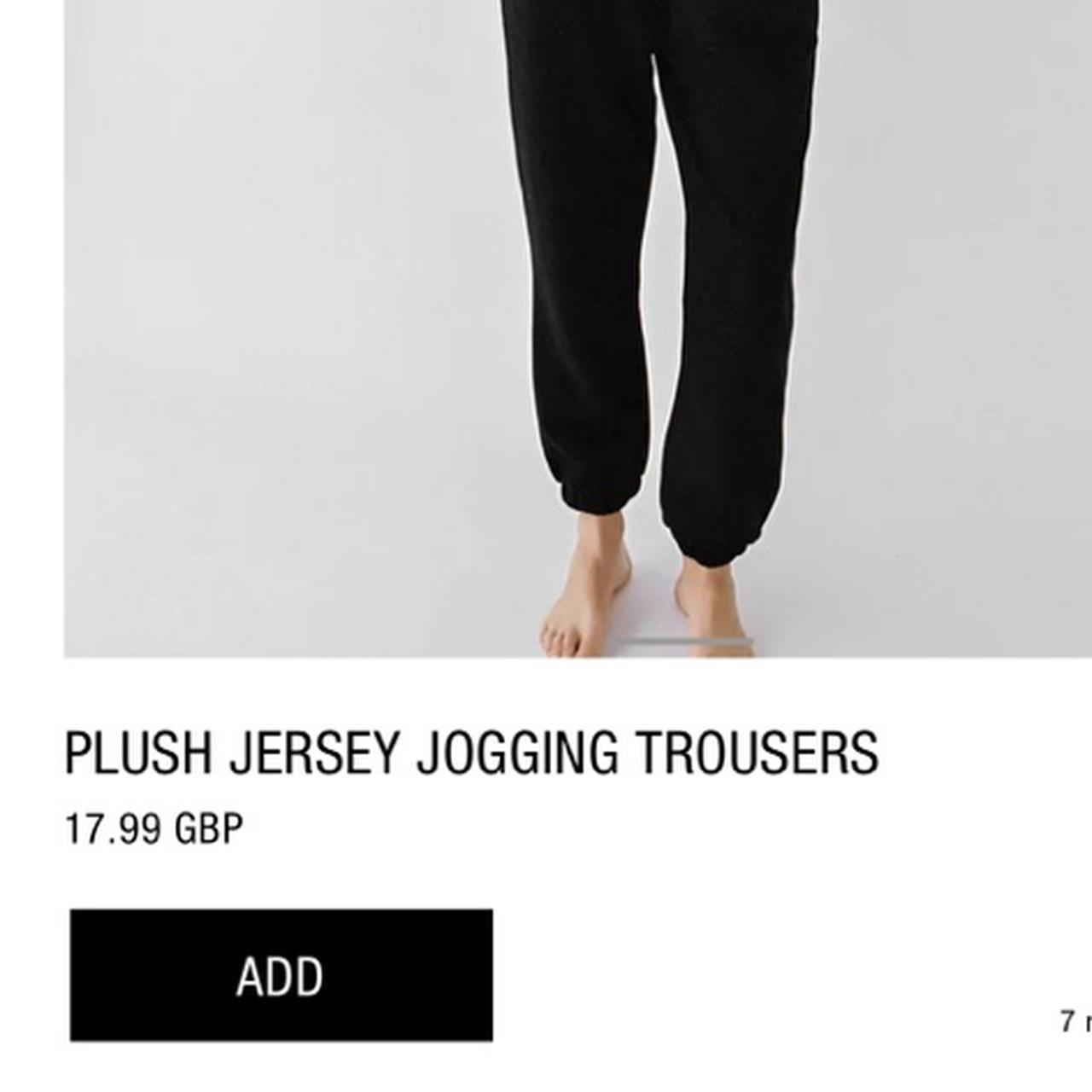 Plush jersey outlet jogging trousers zara