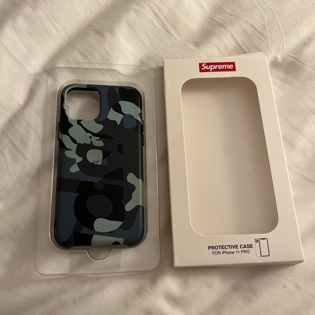 Supreme Iphone 11 Pro Case Blue Camo 8 10 Depop