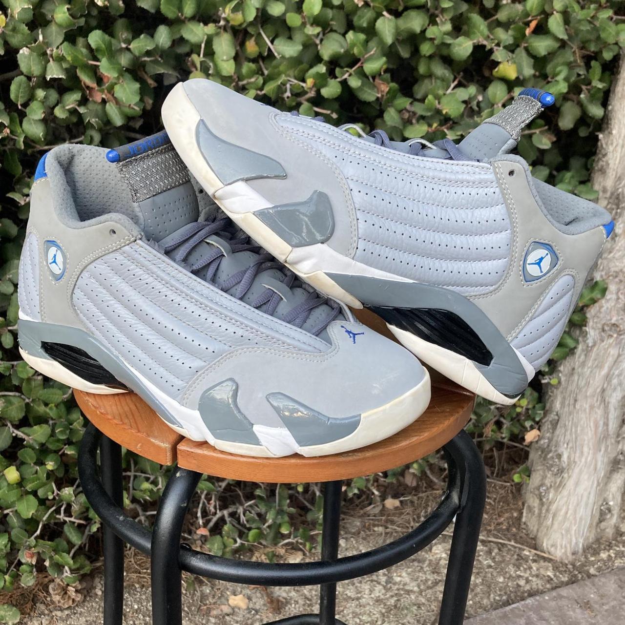 Jordan Men's Blue and Grey Trainers
