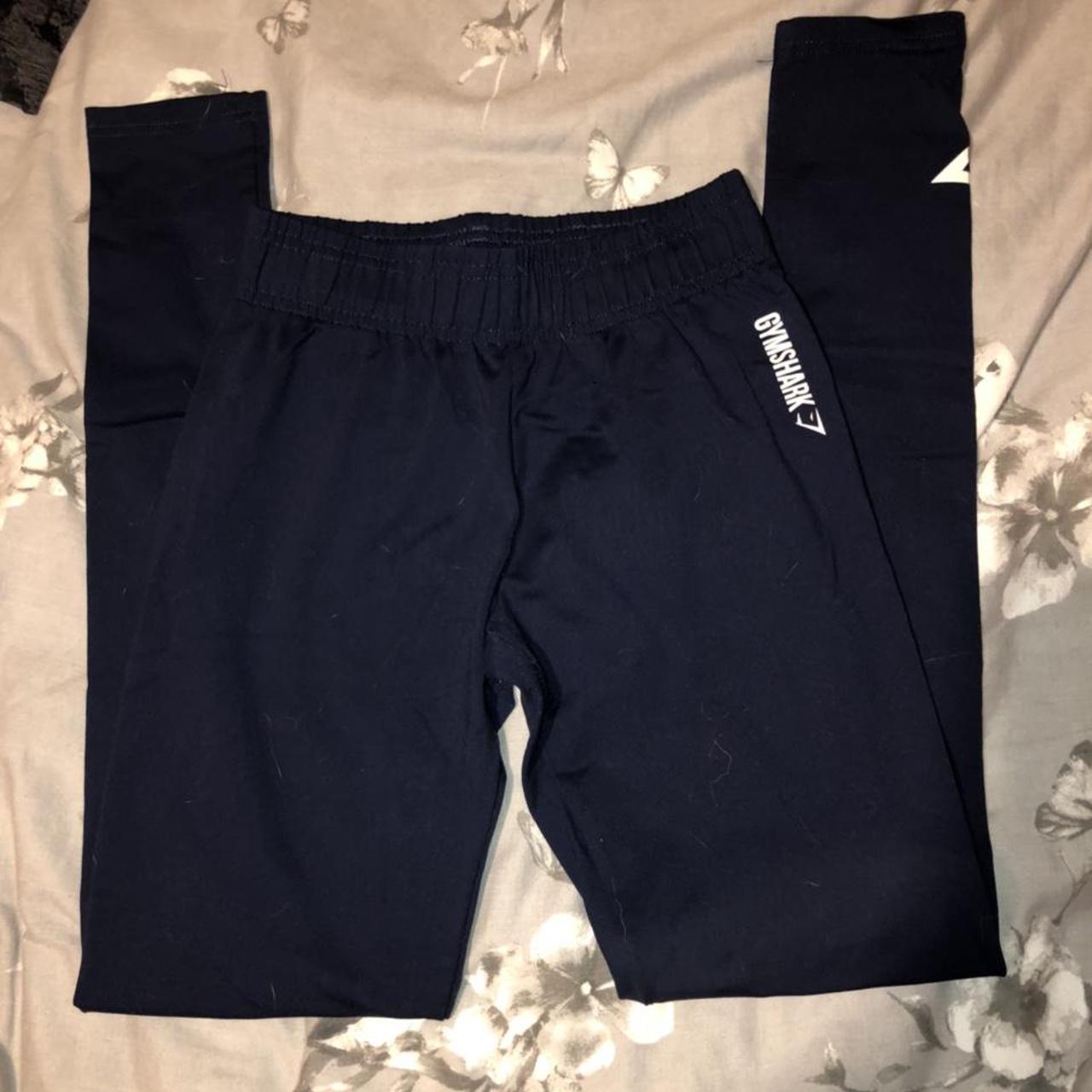 Navy blue Gymshark leggings, only worn a couple... Depop