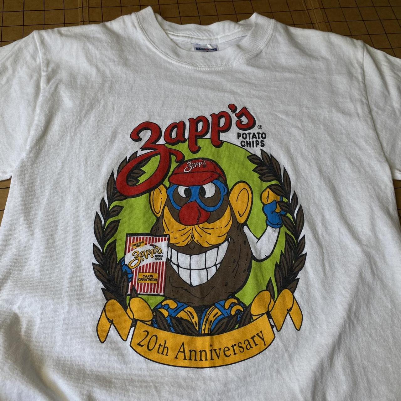 vintage graphic Tshirt zapps potato chips Mr.... Depop