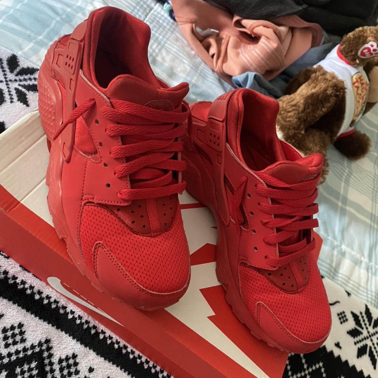 All red huaraches womens online