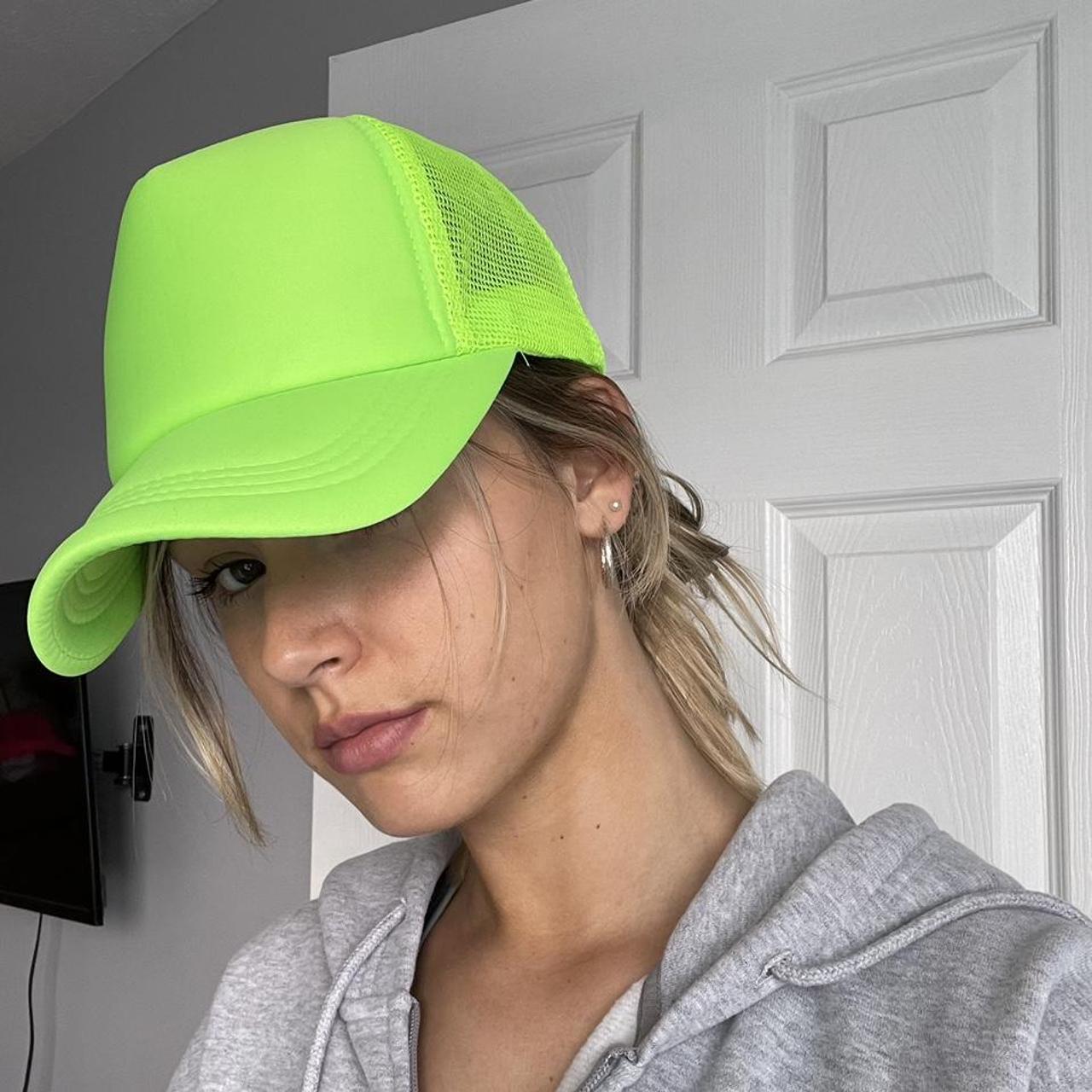 Product Image 1 - lime green trucker hat #truckerhat