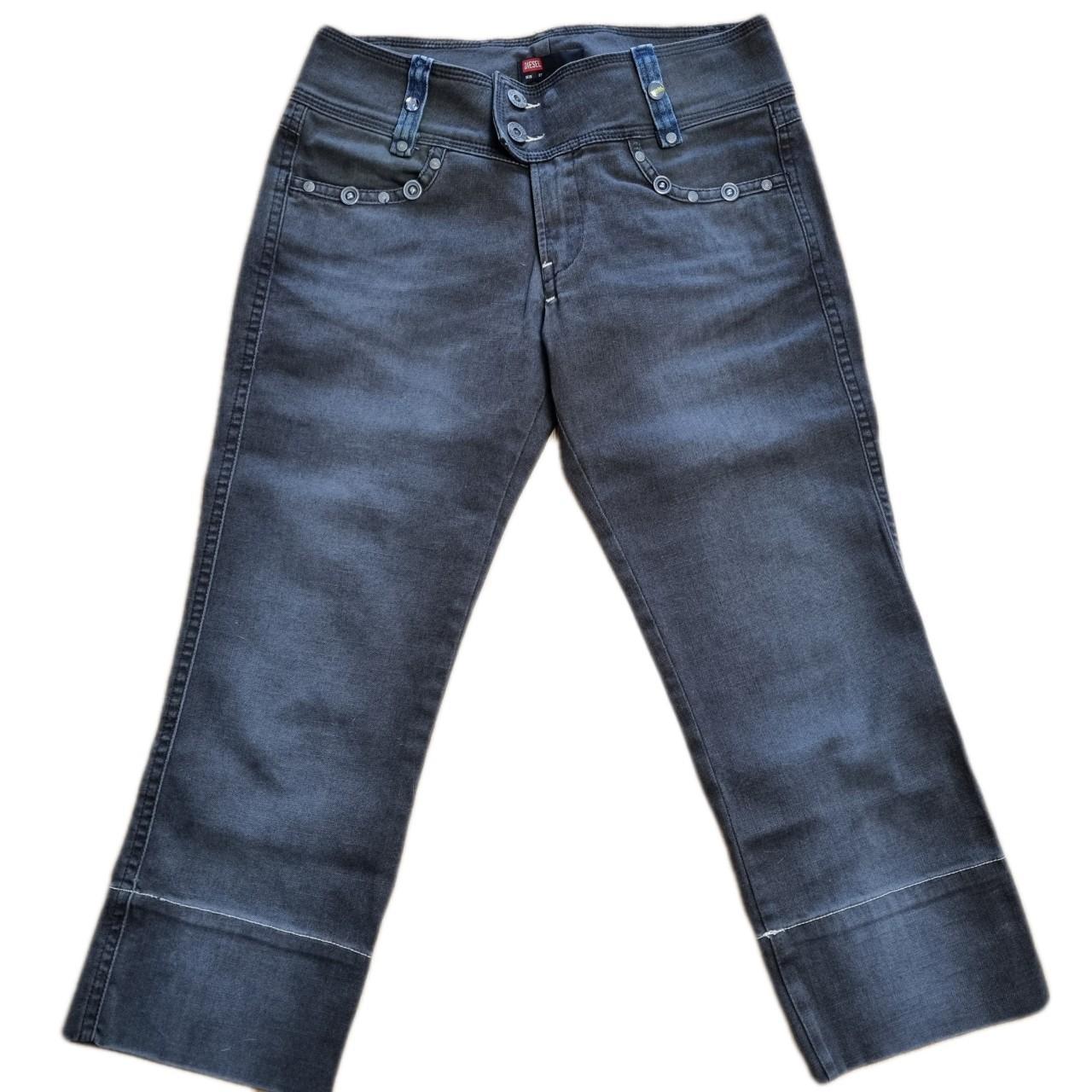 cute y2k Diesel low rise capri jeans with details in... - Depop