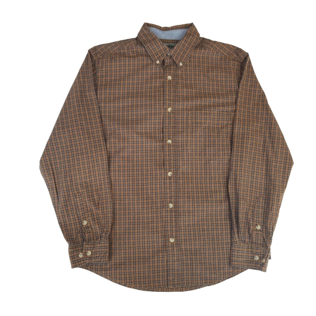 Woolrich Plaid Shirt Brown Men's M Long Sleeve... - Depop