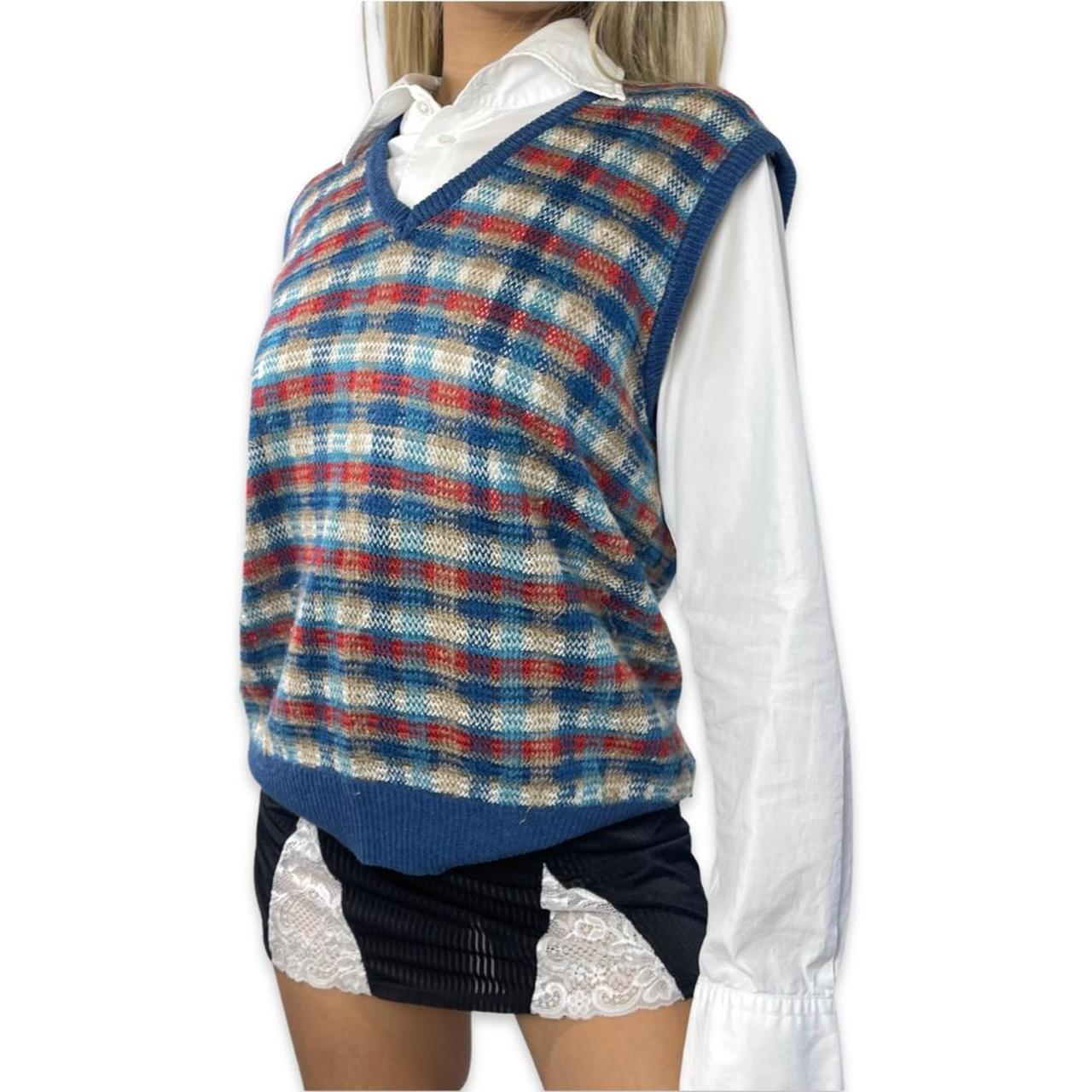 VINTAGE STRIPE SWEATER VEST (XS-XL) ABOUT THE... - Depop