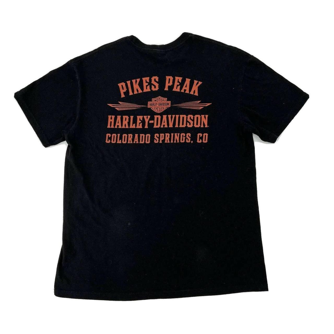 Harley Davidson Black Wolf Graphic Pikes Peak... - Depop