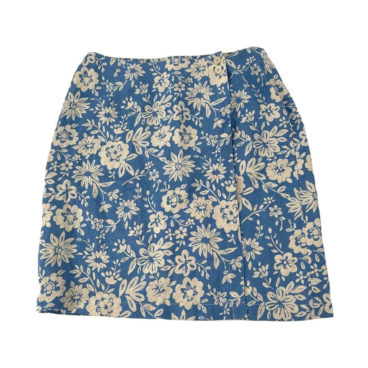 Talbots Women's Blue Skirt | Depop