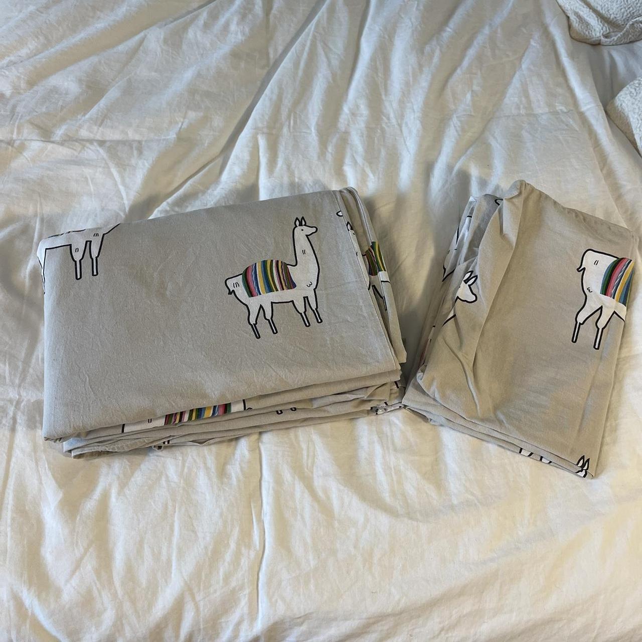 Urban outfitters single duvet. Llama print. Duvet... Depop