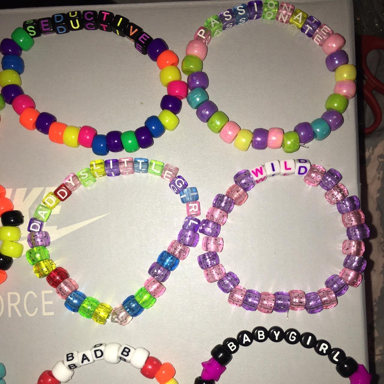 Rave bracelets Pony beads/friendship bracelets Free - Depop