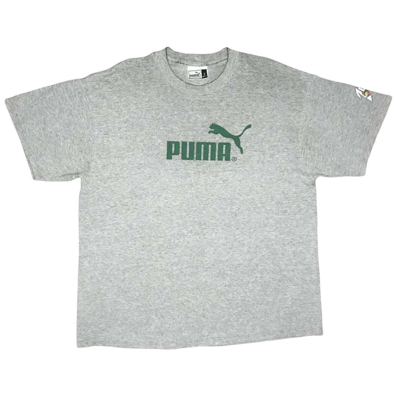 Vintage Puma T-Shirt Features logo & 7up sponsorship... - Depop