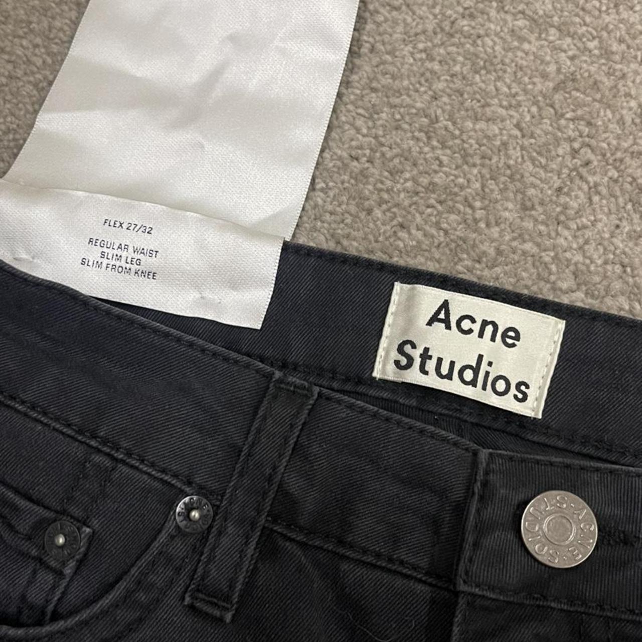 ACNE STUDIOS BLACK JEANS. Size: Flex 27/32 Regular... - Depop