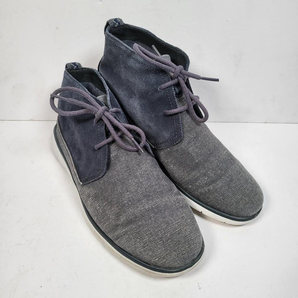 Men's UGG Freamon Blue Canvas Suede Textile... - Depop