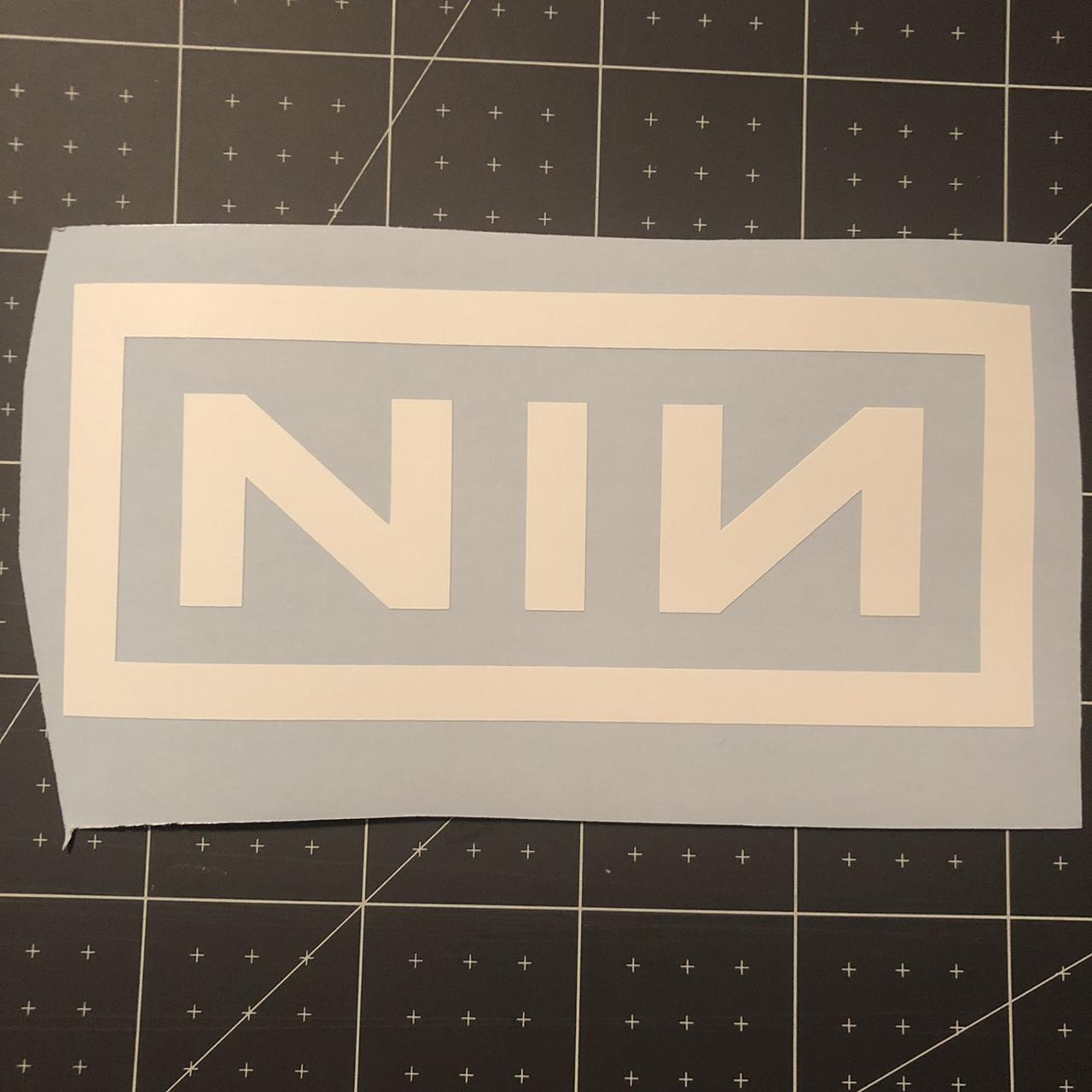 Nine inch nails vinyl decal sticker. Can make in any... | Depop, image size:1280x1280