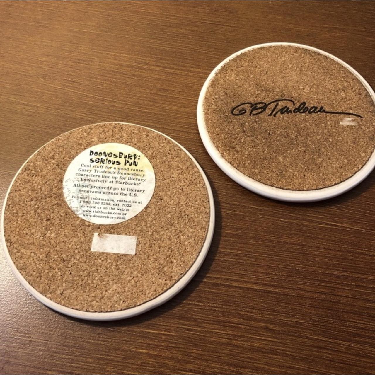 Starbucks doonesbury comic characters coasters super depop