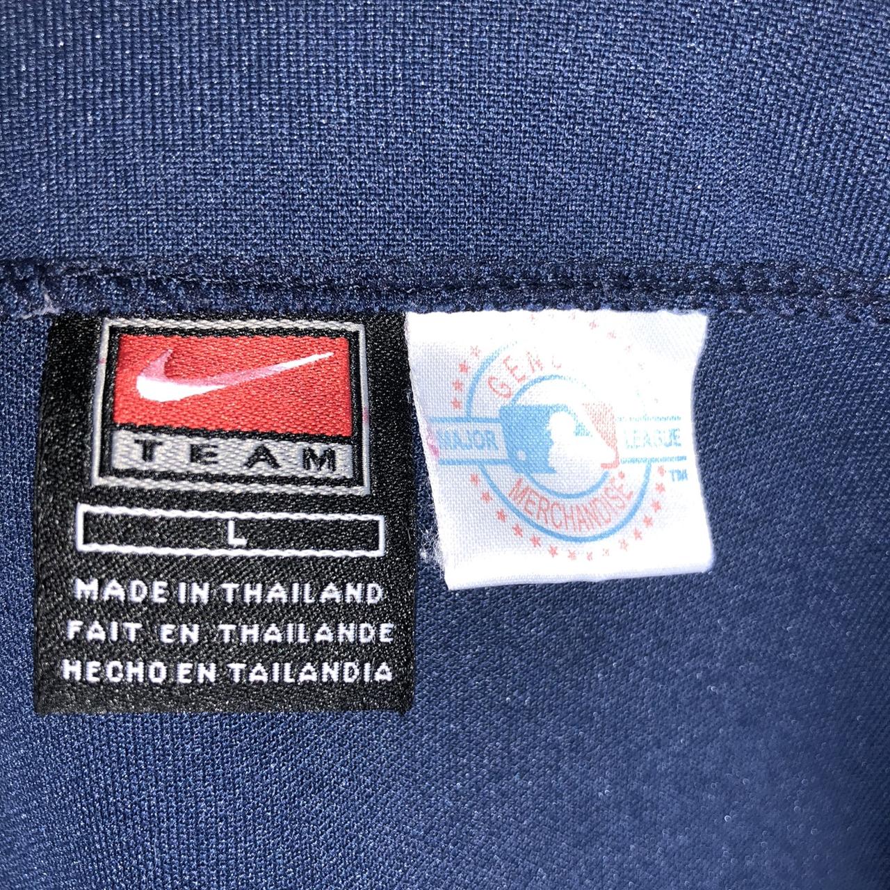 Vintage Nike Jordan Red Baseball Jersey Top Button - Depop