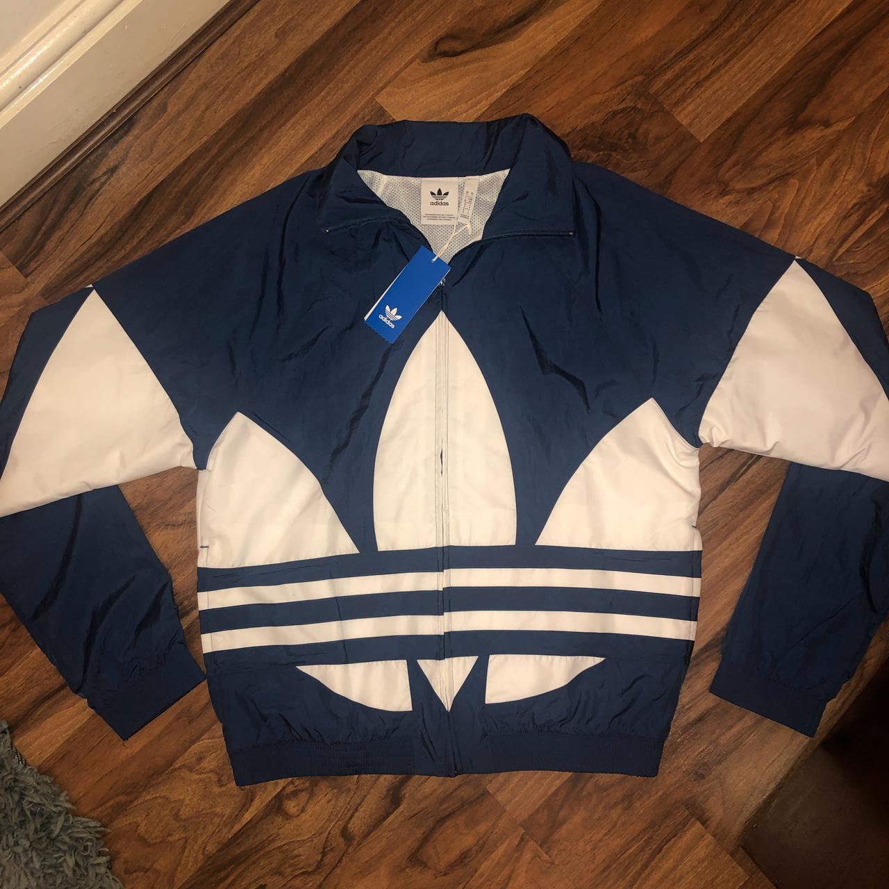 🥏ADIDAS BIG TREFOIL TRACK TOP🥏 BRAND NEW WITH TAGS... - Depop