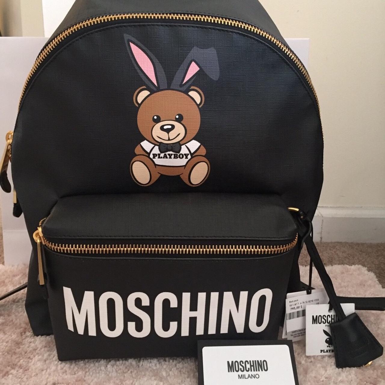 Moschino BEAR ベア スモール バックパック【ランクA】 s_wp_640f5f1a52eee18288de7cd1.webp
