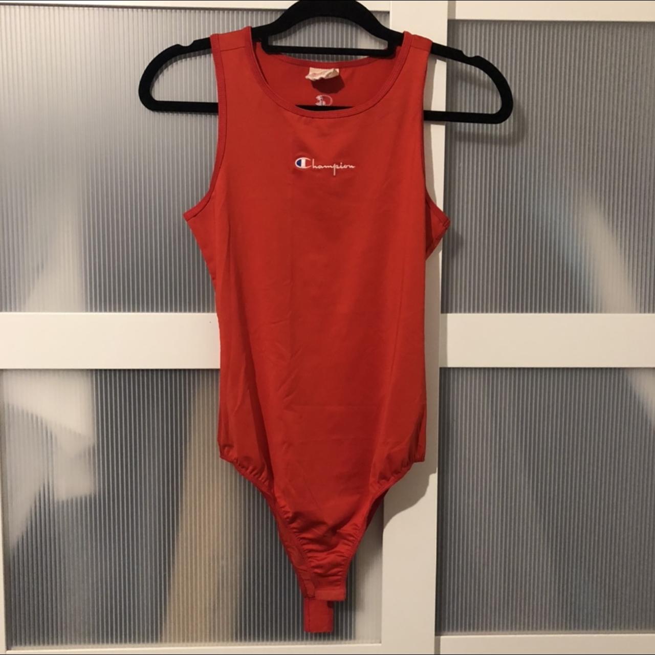 Red cheap champion bodysuit