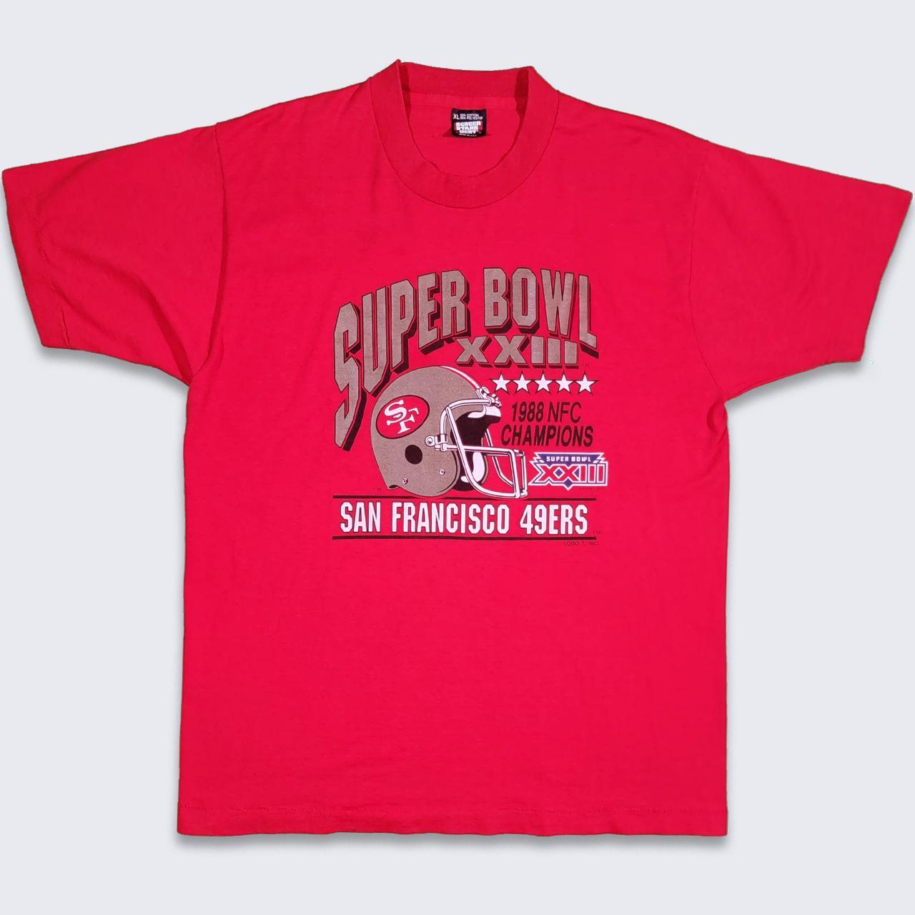 Vintage 80s Super Bowl T-shirt XL San Francisco 49ers NFC 1988