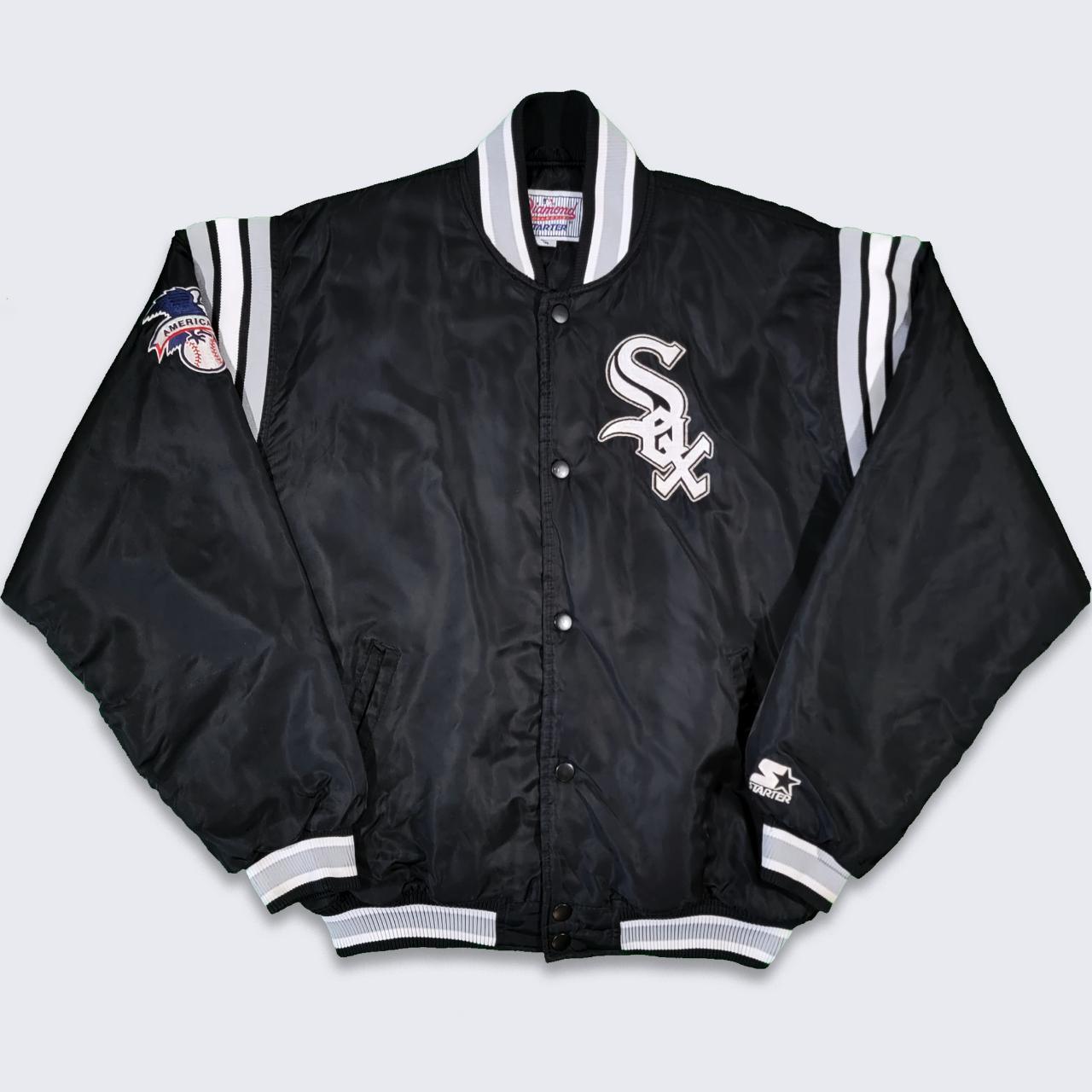 VINTAGE WHITE SOX VARSITY JACKET OPEN TO OFFERS - Depop