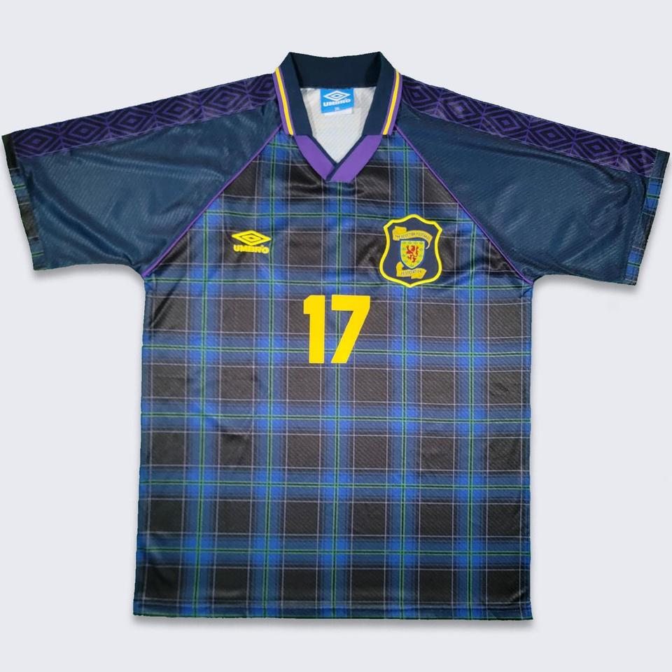 希少 90s vintage umbro Scotland uniformネッククルーネック