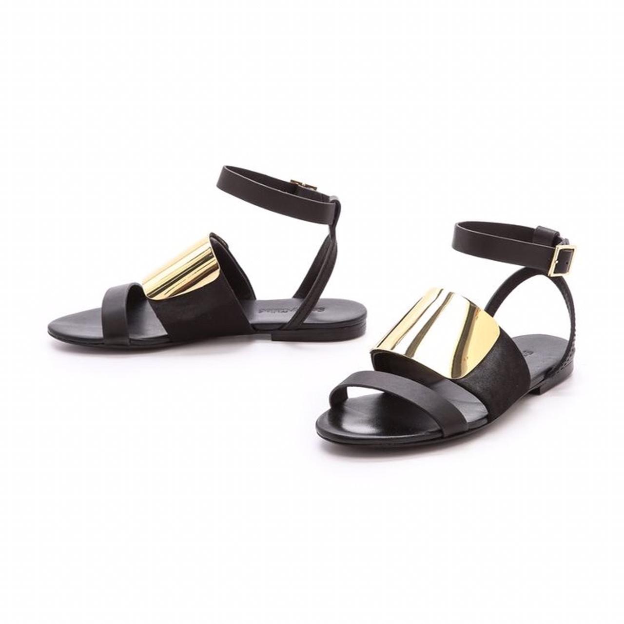 See by Chloé Women's Black and Gold Sandals (4)
