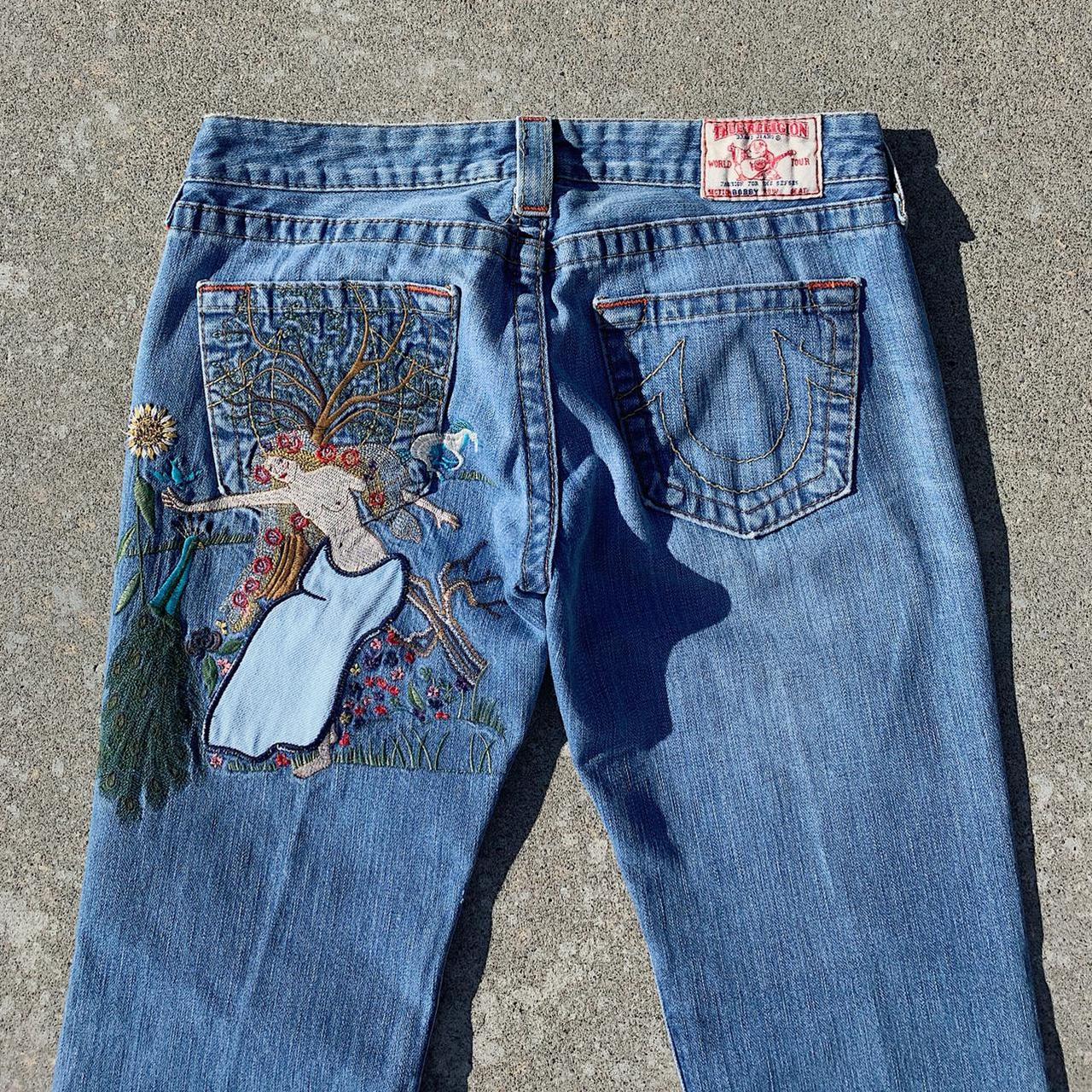 true religion embroidered jeans