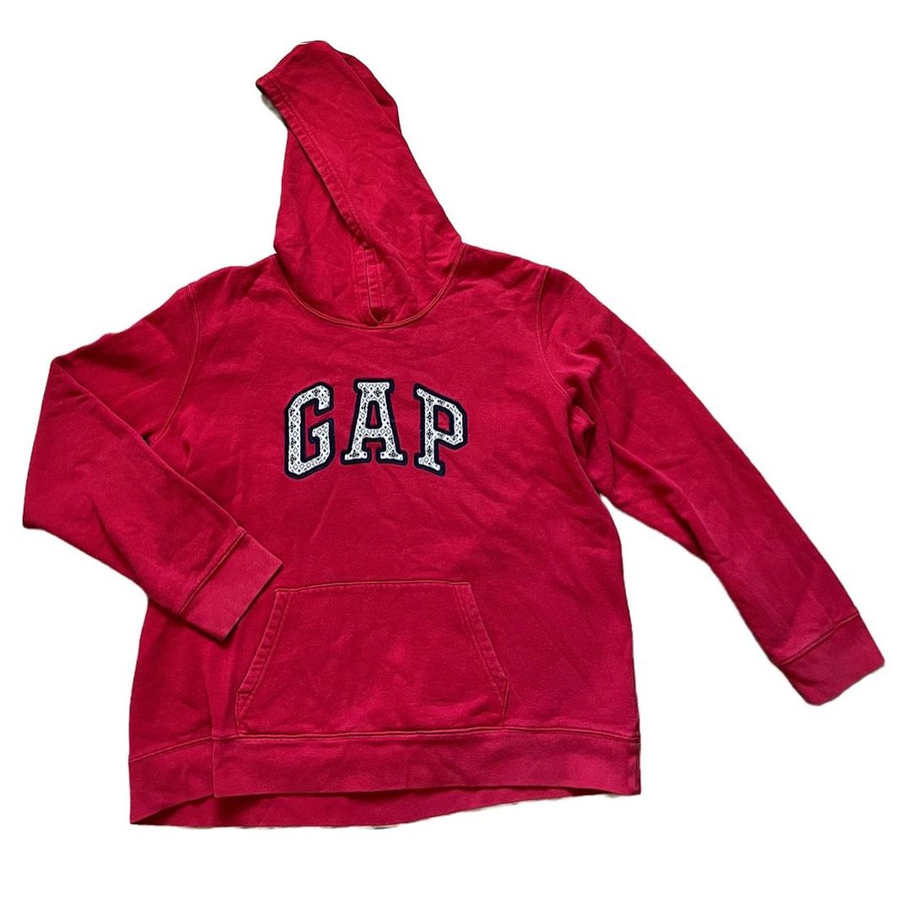 Navy blue and red best sale gap hoodie