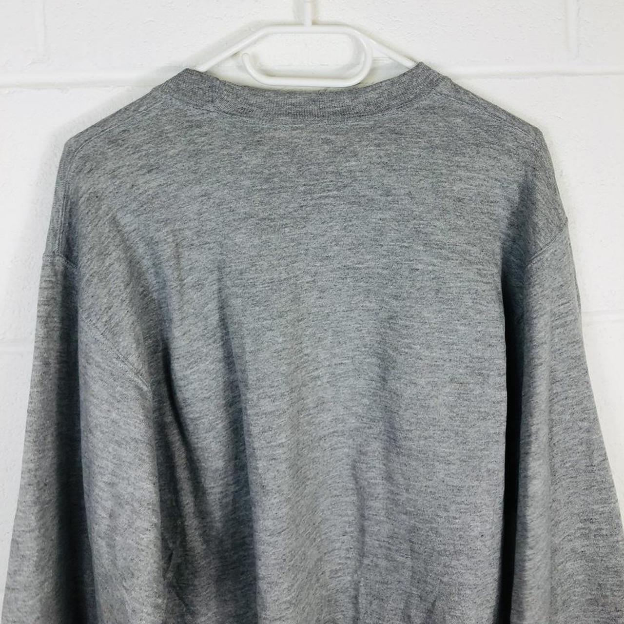 Vintage USA College Sweatshirt in Grey with... - Depop