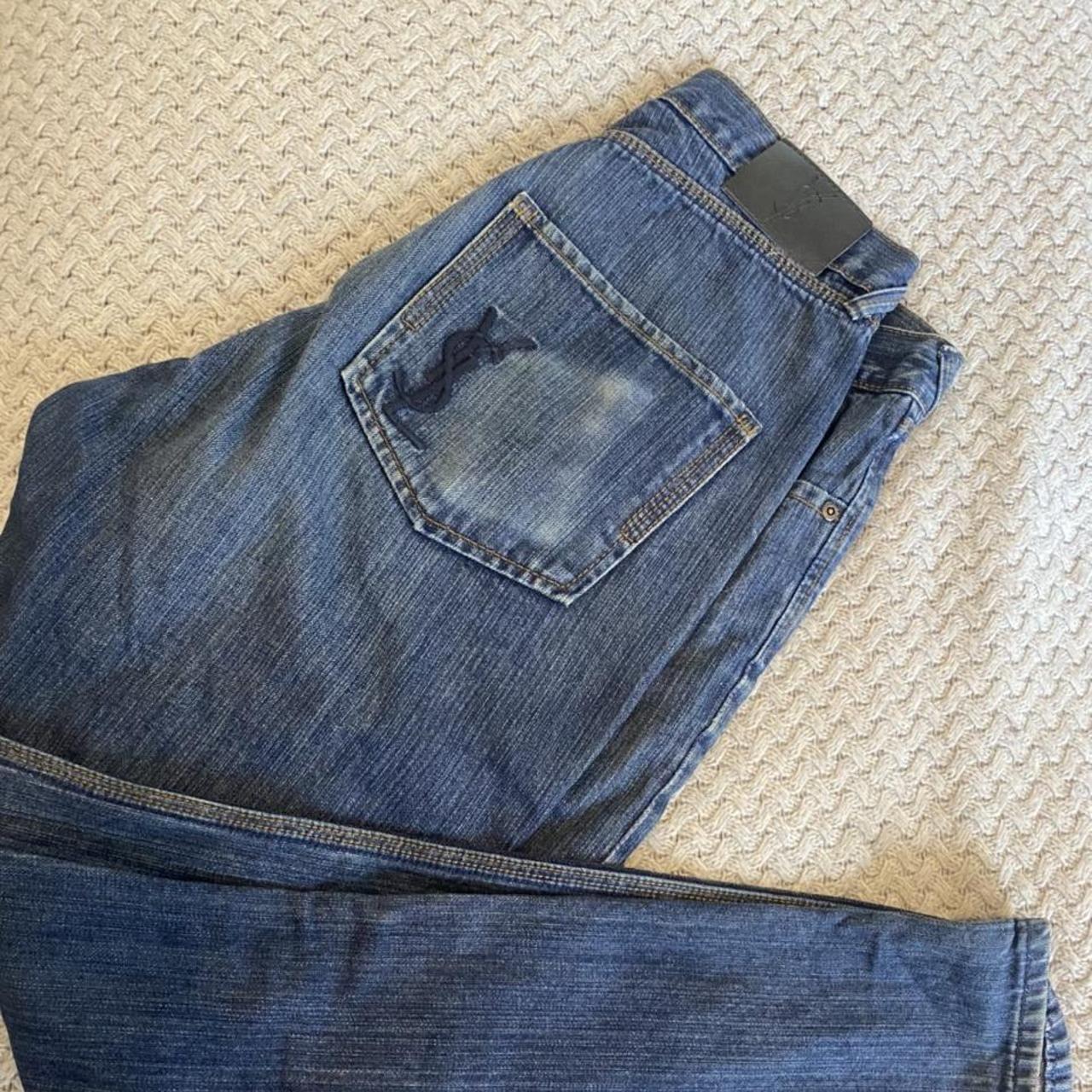 Yves saint laurent jeans in blue. Waist 34. Super... - Depop