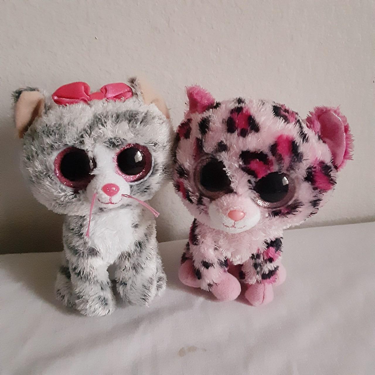 🐱Ty 2 Kitty's plush, 🐱Eyes are slightly scratched (