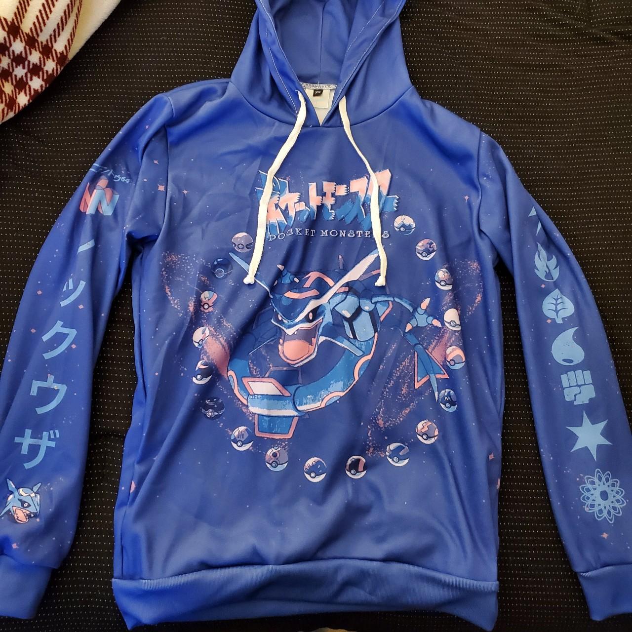 Rayquaza Pokémon Pocket Monsters hoodie from Public... - Depop