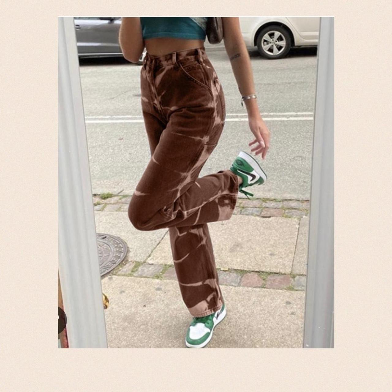 Cider brown bleached jeans 👖 was £34 but no longer... Depop