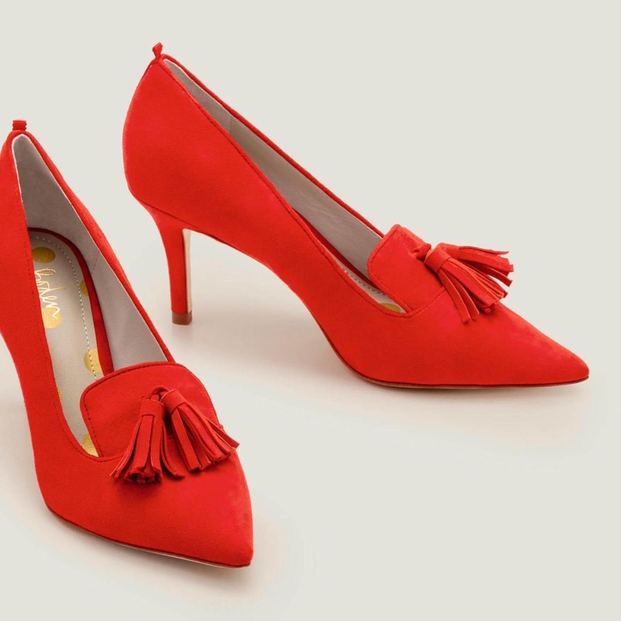 Red 2024 box heels