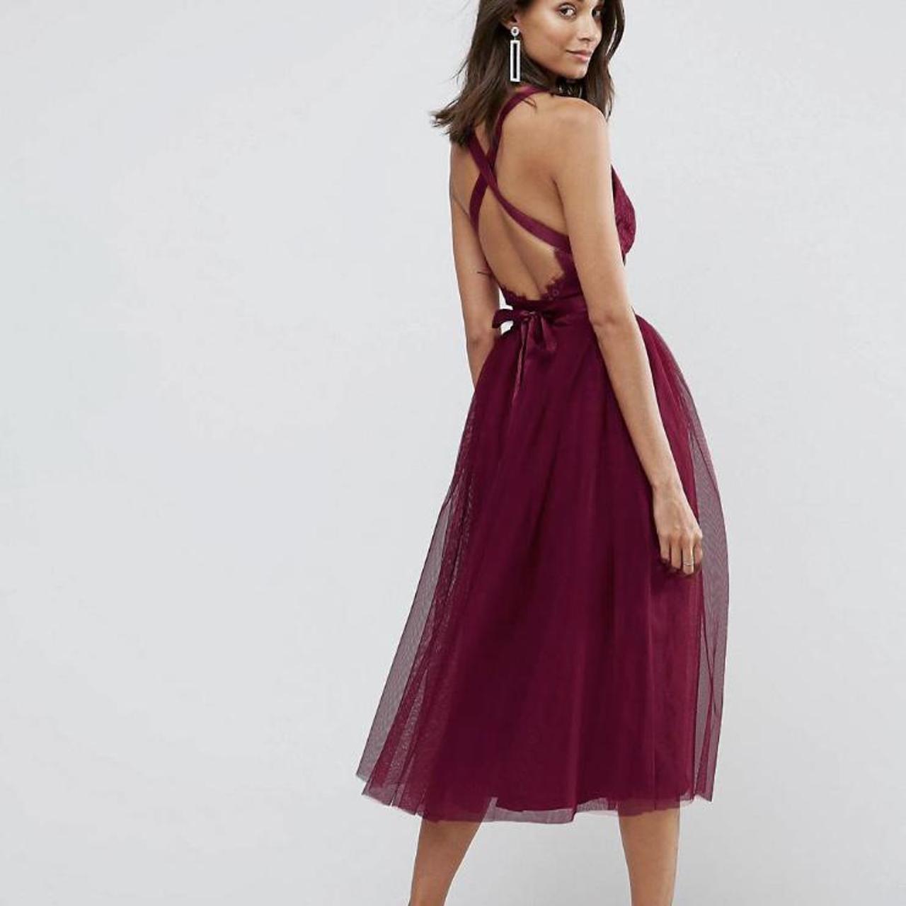 asos red occasion dress