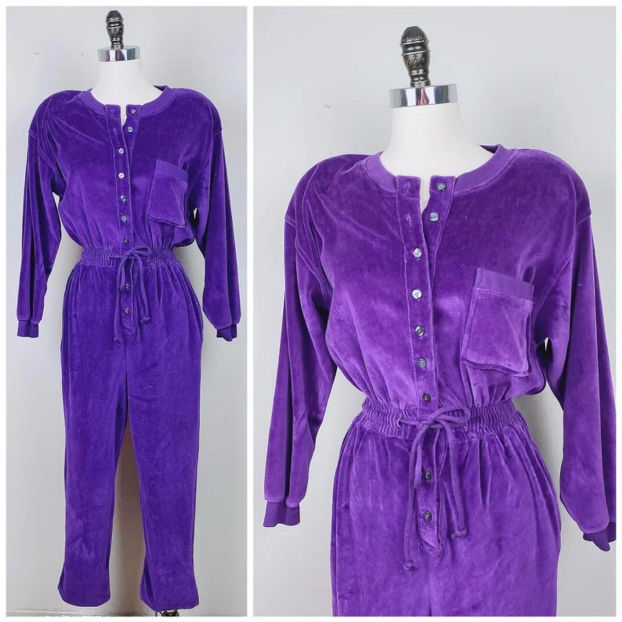 UNREAL vintage 90’s purple jumpsuit by Geoffrey... - Depop