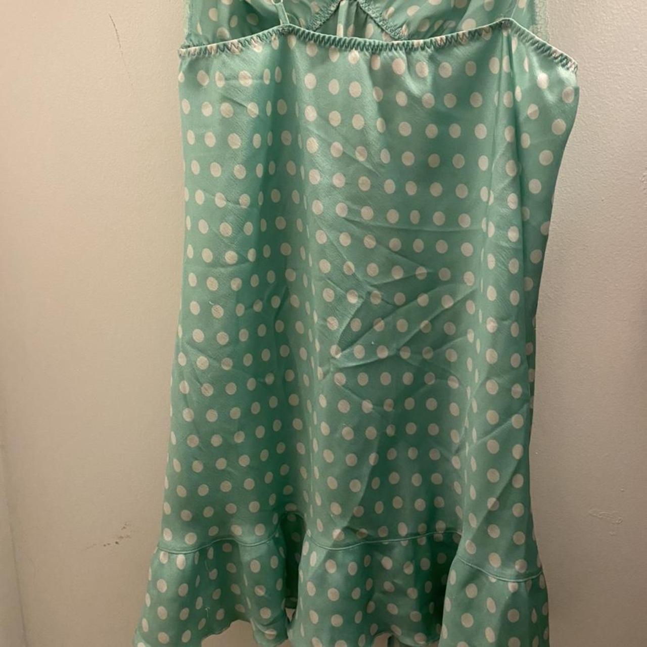 Victoria Secret Angels Slip Dress Polka dot silk... - Depop