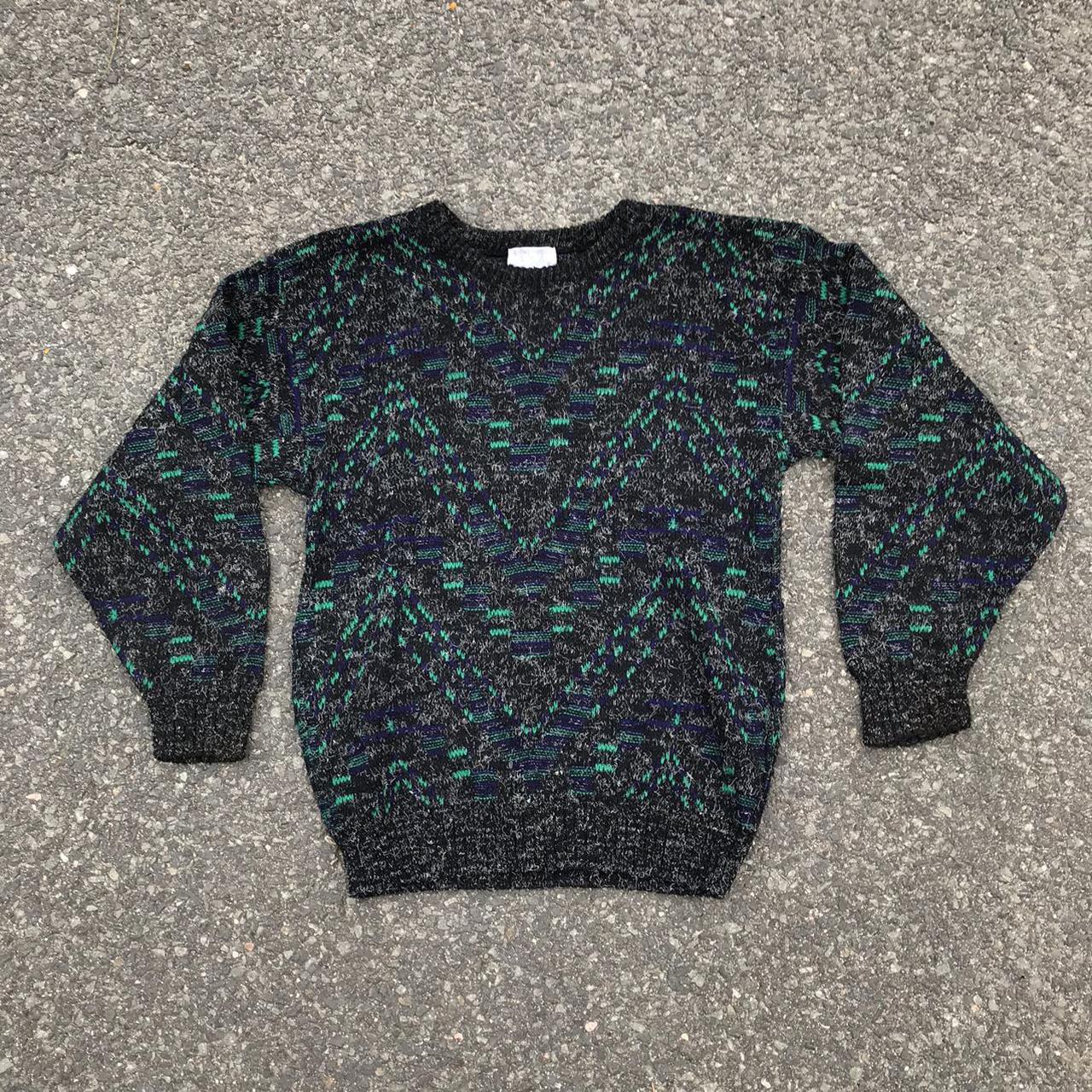 Static Zig Zag Vintage Sweater By Honneywell &... Depop