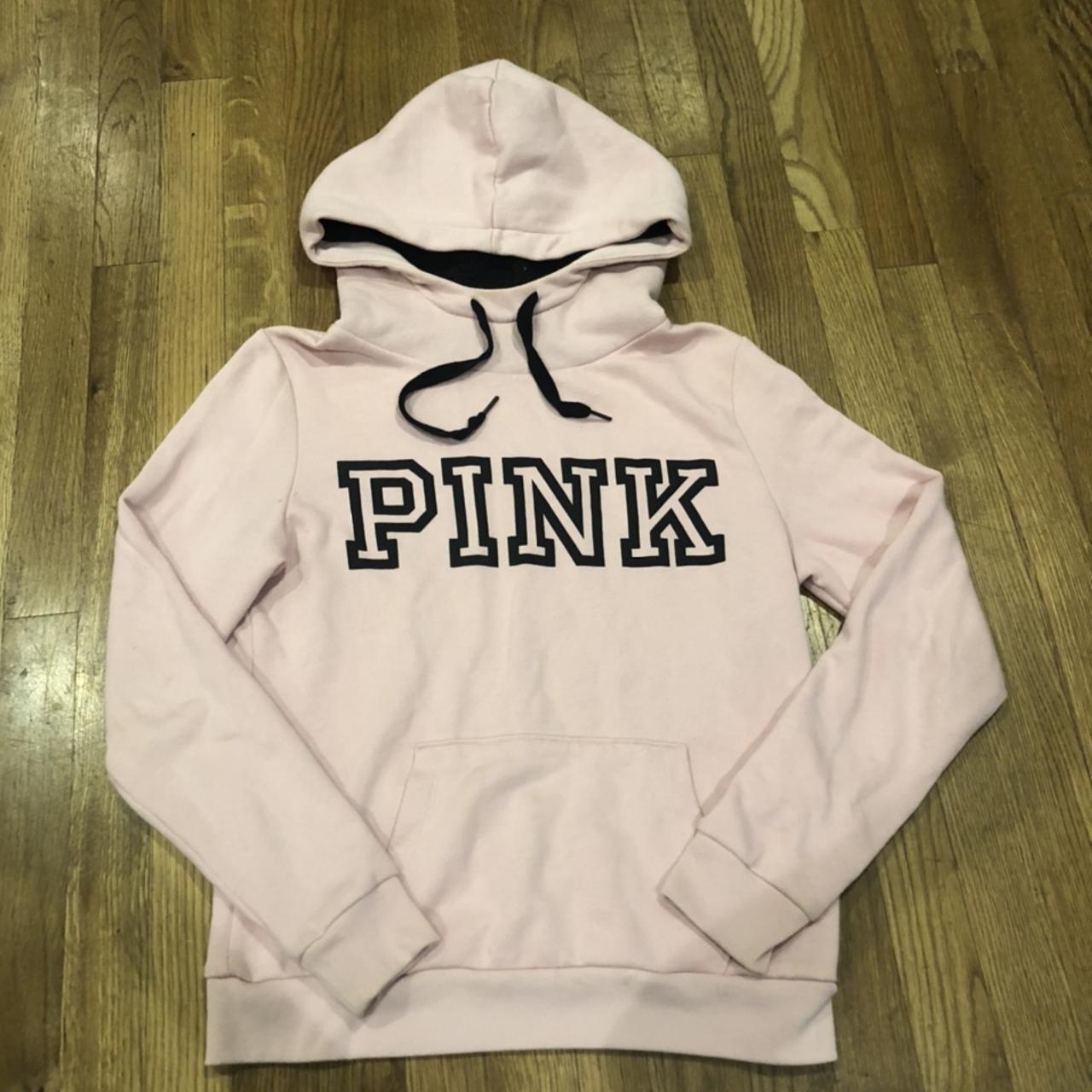 Pink Hoodie Fuzzy Victoria Secret Pullover Victoria Secret Fuzzy