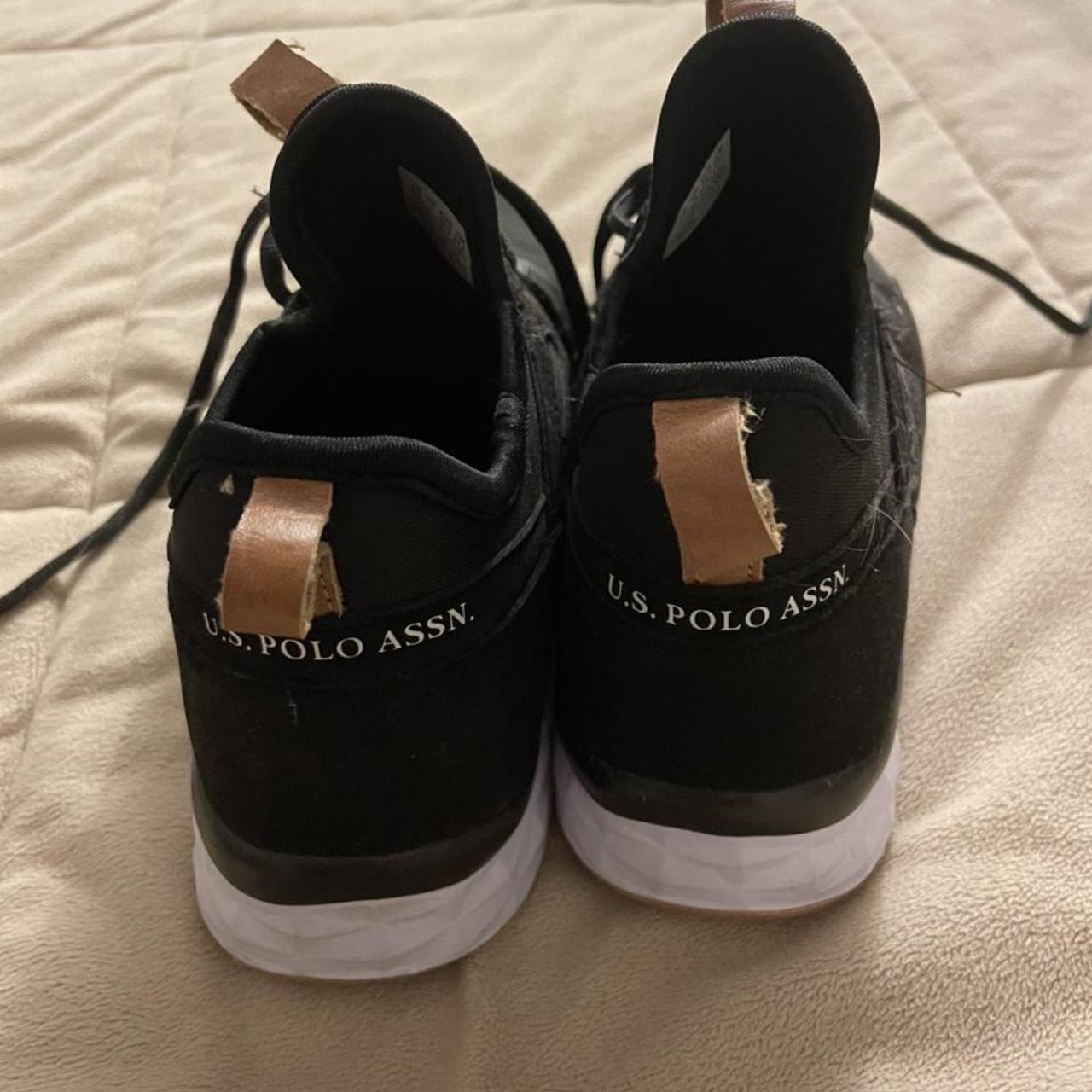 U.S. Polo Assn. Women's Black and Gold Trainers (3)