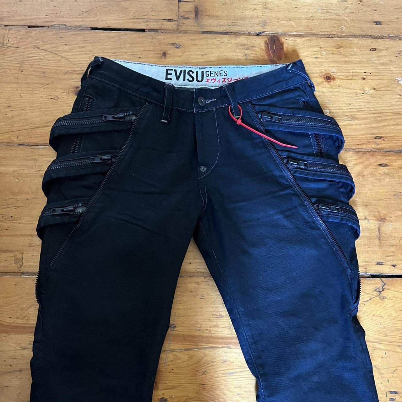 Evisu genes black skinny jeans The sickest evisu... - Depop