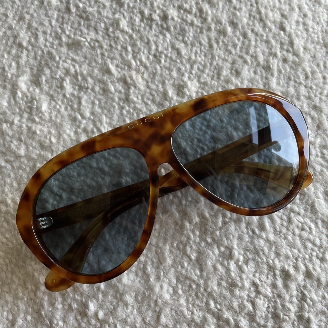gucci aviator tortoise