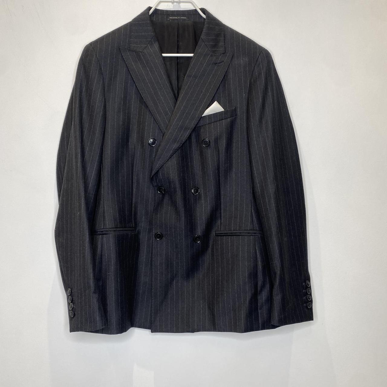 Reiss double breasted suit jacket size 38... - Depop