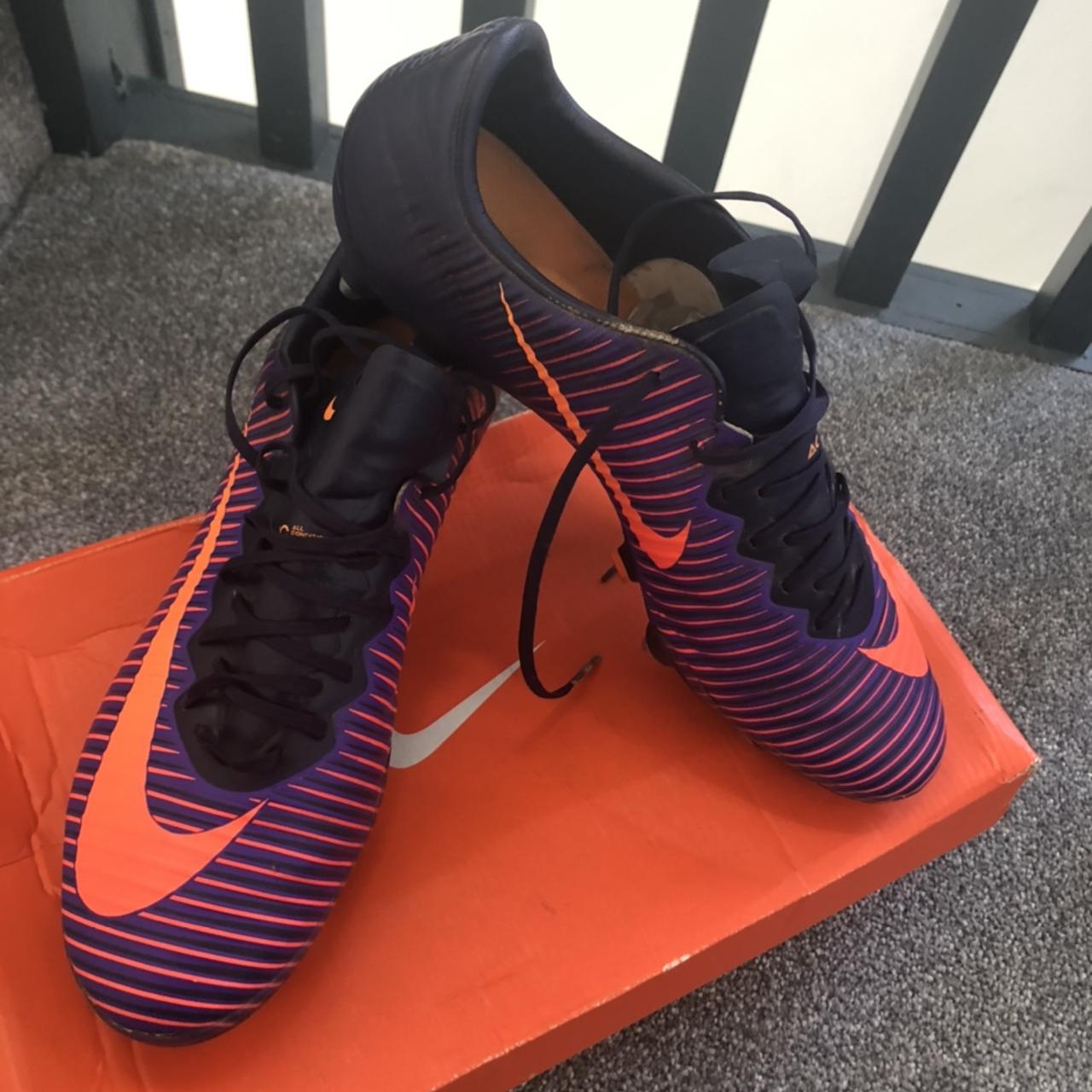 Nike Mercurial Vapor XI FG Soccer Cleats Purple Bright Citrus